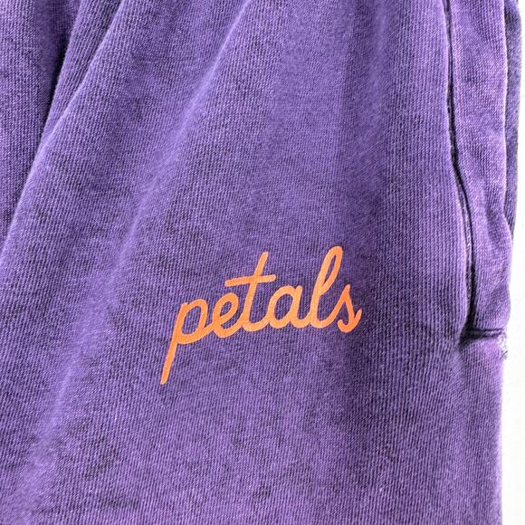 Petals by Petals and Peacocks I Fly You Fly Purple Wash Sweatpants - Picture 4 of 6